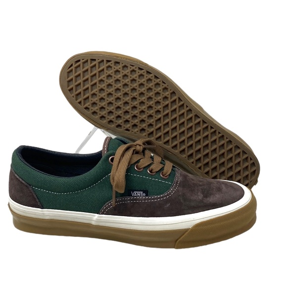 VANS Vault OG Era LX Sneakers Canvas Suede Brown Green Women's Shoes VN0A3CXNBGS - Picture 3 of 10